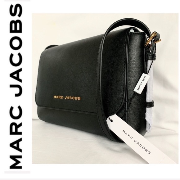 NWT Marc Jacobs leather shoulder crossbody black - Picture 3 of 8